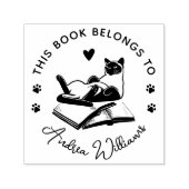 モダン猫好きカスタム本 セルフインキングスタンプ (デザイン)