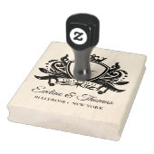 モダン王室のはっきりした結婚モノグラムのロゴエンブレム ラバースタンプ (スタンプ)