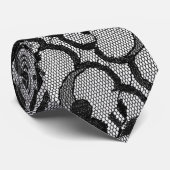 モダン王室の白黒ヴィンテージ ネクタイ (ロール)