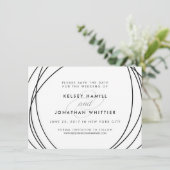 モダン球 |オプションのバックフォト日付の保存 セーブザデート (スタンド正面)