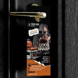 モダン理容師ショップチェア美容師美容師 ドアノブサイン