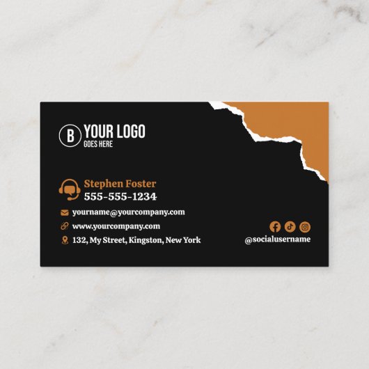 モダン理容師ショップチェア美容師美容師 名刺 (裏面)