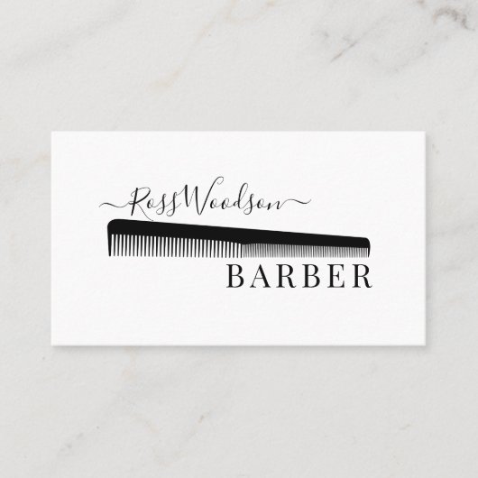 モダン理容師名刺 名刺 (正面)