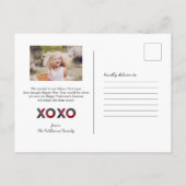 モダン甘 |バレンタインの写真カード ポストカード (裏面)