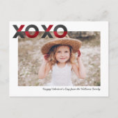 モダン甘 |バレンタインの写真カード ポストカード (正面)