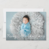 モダン生まれたばかりの誕生発表 シーズンカード (正面)