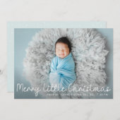 モダン生まれたばかりの誕生発表 シーズンカード (正面/裏面)