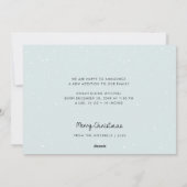 モダン生まれたばかりの誕生発表 シーズンカード (裏面)