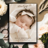 モダン生まれたばかりのBaby Girl Photo Birth発表