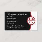 モダン生命保険募集人 名刺 (正面)