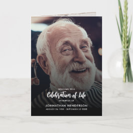 モダン生涯葬式プログラムの写真3-Photoお祝い プログラム