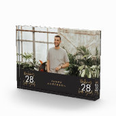 モダン生誕シンプルスタイリッシュエレガント表 フォトブロック (右)