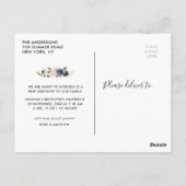 モダン生誕発表はがき ポストカード (裏面)