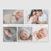 モダン男の赤ちゃんハートフォトコラージュ誕生の統計情報 (正面)