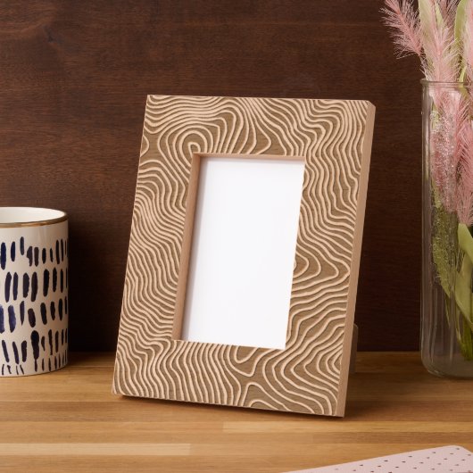 モダン男らしエレガントクールトリップ（幻覚体験）のようなおもしろい レーザー彫刻フレーム (左)