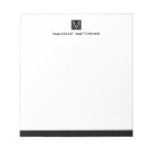 モダン男らし名 ノートパッド (正面)