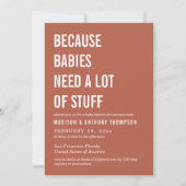 モダン男女兼用シンプルデザート 招待状 (正面)