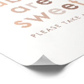 モダン男女兼用ベビーは甘い ポスター (角)