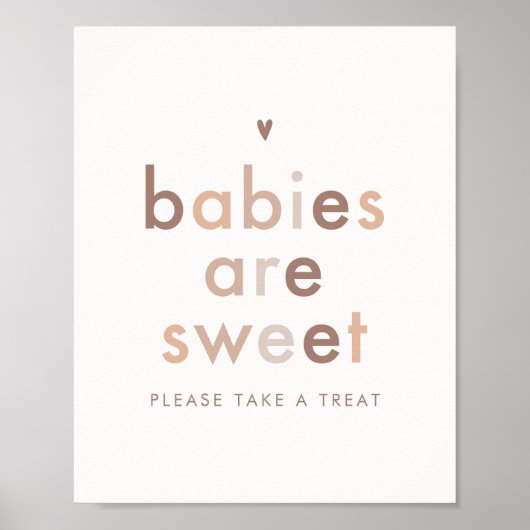 モダン男女兼用ベビーは甘い ポスター (正面)