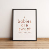 モダン男女兼用ベビーは甘い ポスター