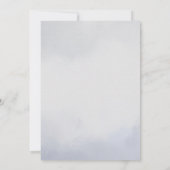 モダン男女兼用Cloud Nine Baby Shour 招待状 (裏面)