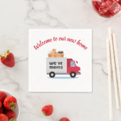 モダン発表の移パーソナライズされた動 スタンダードカクテルナプキン (インサイチュ)