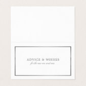 モダン白お洒落銀、アドバイスカード 名刺 (外部フラット)