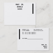 モダン白はっきりした 名刺 (正面/裏面)