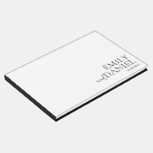 モダン白シンプルと黒 ゲストブック (コーナー)