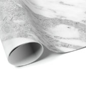 モダン白フェイク大理石No 4a ラッピングペーパー (ロールコーナー)