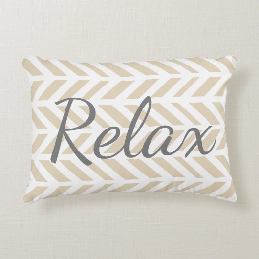 モダン白ヘリリラックスンボーン アクセントクッション (正面)