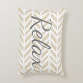 モダン白ヘリリラックスンボーン アクセントクッション (裏面(縦))