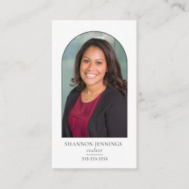 モダン白ミニマル色 名刺