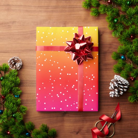 モダン白玉模様 ラッピングペーパー (クリスマスギフト)