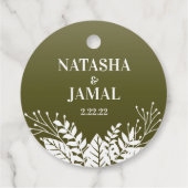 モダン白葉エレガント フェイバータグ (裏面)