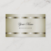 モダン白金効果プロフェッショナル及びシンプル 名刺 (正面)