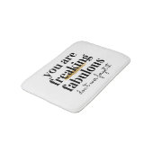 モダン白黒おもしろい金ゴールド バスマット (アングル)