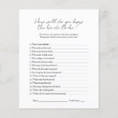 モダン白黒お嫁さんのことよくご存じ チラシ (正面)