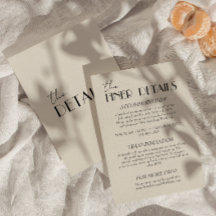 モダン白黒お洒落結婚詳細