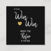 モダン白黒が友人を参照 紹介カード (正面)