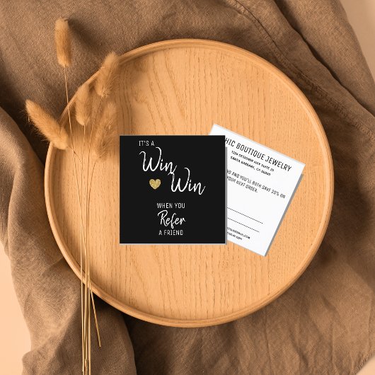 モダン白黒が友人を参照 紹介カード