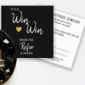 モダン白黒が友人を参照 紹介カード