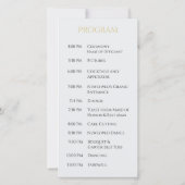 モダン白黒と金ゴールド結婚の植物学 –  (裏面)