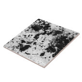 モダン白黒のミニマル抽象芸術パターン タイル (側面)