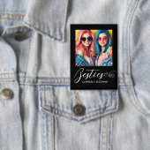 /モダン白黒の写真パーソナライズされた 缶バッジ (インサイチュ)