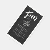 モダン白黒の手書きおもしろいの事実結婚の入力 (コーナー)