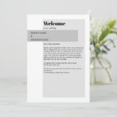 モダン白黒の結婚旅程 プログラム (スタンド正面)