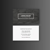 モダン白黒はっきりしたフォント建築 名刺