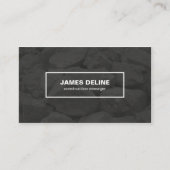 モダン白黒はっきりしたフォント建築 名刺 (正面)