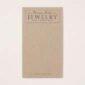 モダン白黒イヤリングクラフト表示カード (正面)